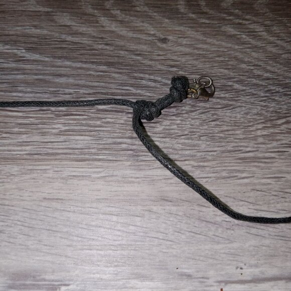 Vintage Boho Elephant Pendant Necklace With Beads & Adjustable Cord Tribal - Picture 4 of 7